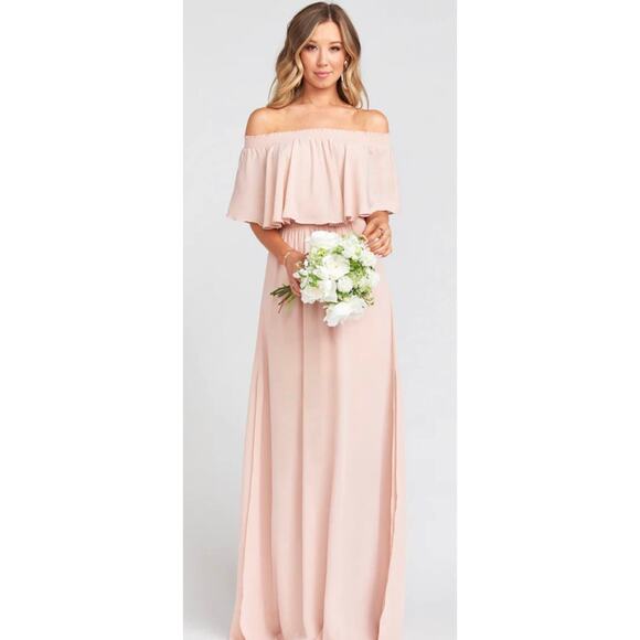 Show Me Your MuMu Strapless Off Shoulder Maxi Dress Pink Size XXS NEW - Picture 2 of 8